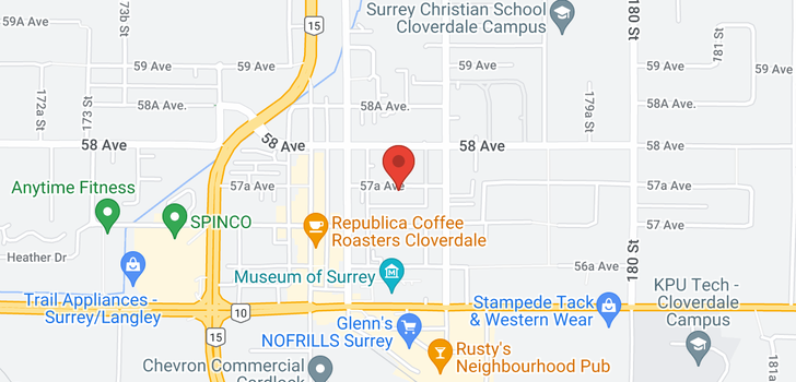 map of 413 17712 57A AVENUE